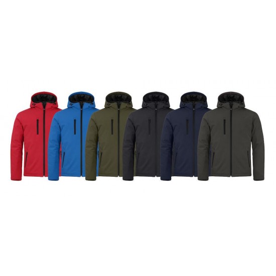 SOFTSHELL CLIQUE PADDED HOODY 020952 99 zwart 