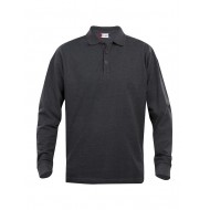 POLOSHIRT LANGE MOUW  CLIQUE CLASSIC LINCOLN 028245 955 ANTRACIET MELEE