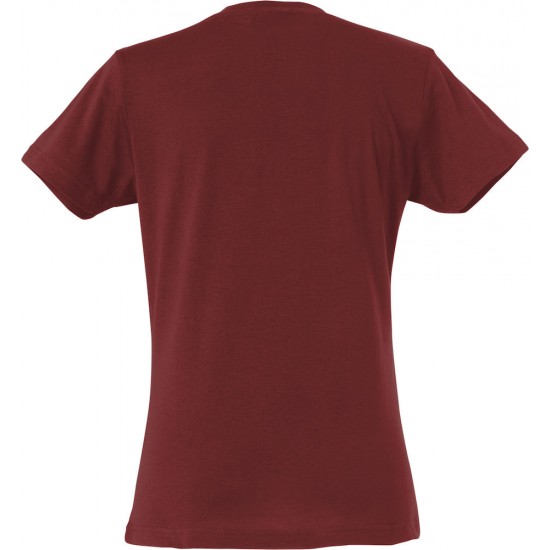 DAMES T-SHIRT CLIQUE BASIC T LADIES 029031 38 BORDEAUX T shirt
