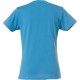DAMES T-SHIRT CLIQUE BASIC T LADIES 029031 54 TURQUOISE T shirt