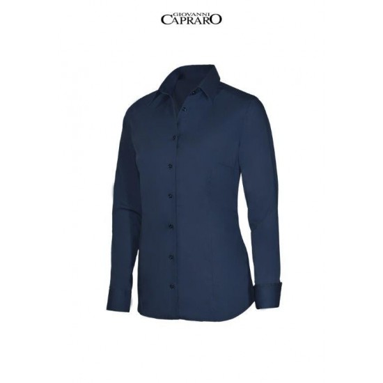 DAMES BLOUSE GIOVANNI CAPRARO DAMES 29336 38 DONKERBLAUW T& EVENTS Blouse