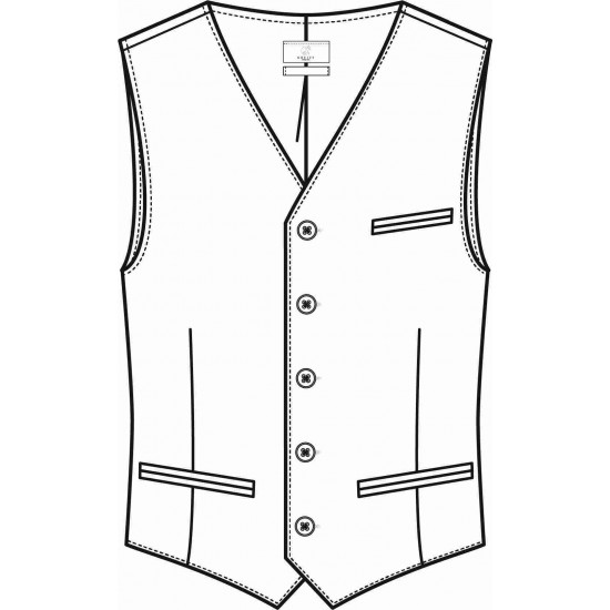 GILET GREIFF 1633 666 110 ZWART Horeca kleding bestellen