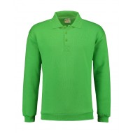 POLOSWEATER L&S 3210 LIME EP TUMMERS