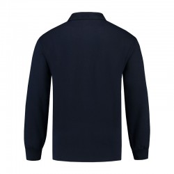 POLOSWEATER ZONDER BOORD  L&S 3213 NAVY