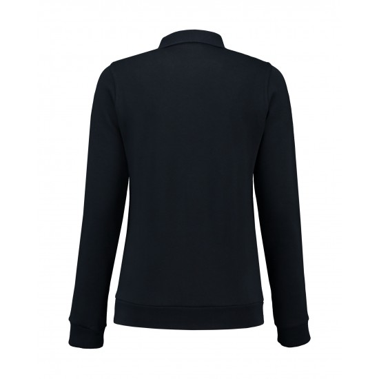 DAMES POLOSWEATER L&S 3209 NAVY Polo lange mouw