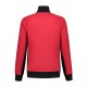 SWEATVEST L&S WORKWEAR 4725 RED BLACK Bedrijfskleding bedrukken