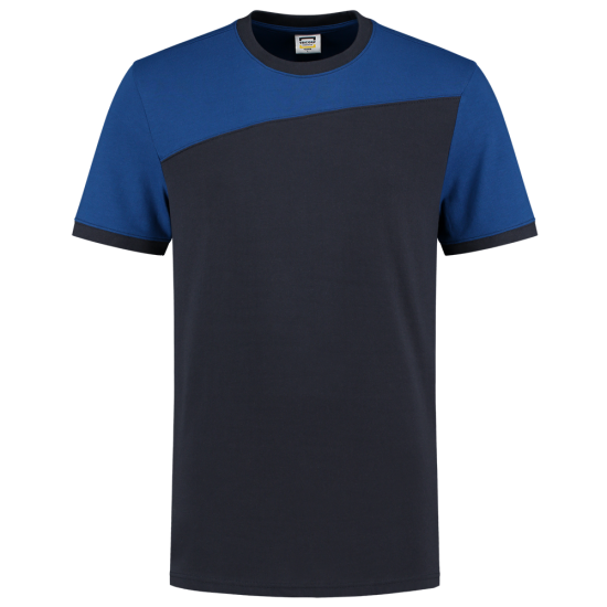 T-SHIRT TRICORP BICOLOR NADEN 102006 NAVY MET ROYAL BLUE ACCENTEN T shirt