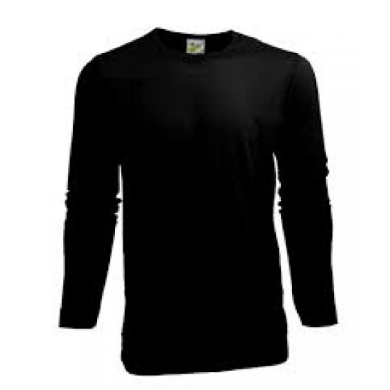 T-SHIRT L&S 1265 LONGSLEEVE CREWNECK COT-ELAST LS NAVY T shirt