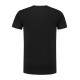 T-SHIRT L&S 1264 V-NECK COTTON ELASTAAN ZWART T shirt
